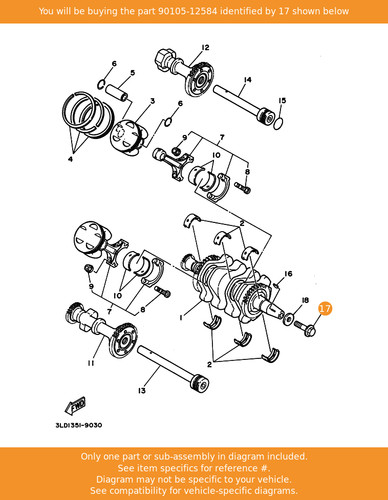 Yamaha bolt flange - bolt,,
