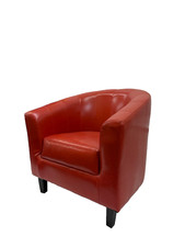 Faux Leather Tub Chair