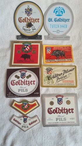 Genuine colditz brewery label - genuine,