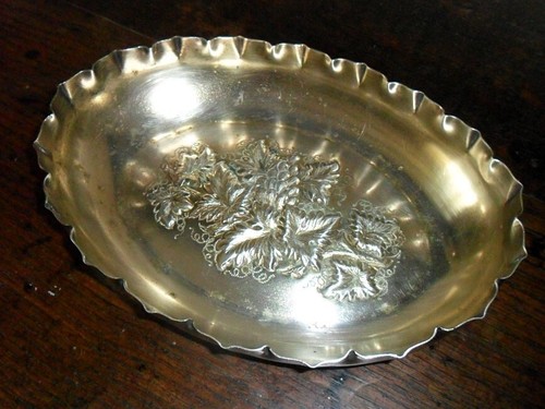 Antique silver plate - silver, embossed