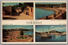 TORQUAY Devon Multiview Postcard Posted 1960