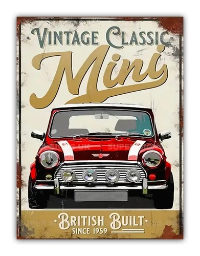 Vintage classic mini metal car - classic,
