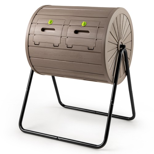 Compost bin tumbler 142l dual - bin,