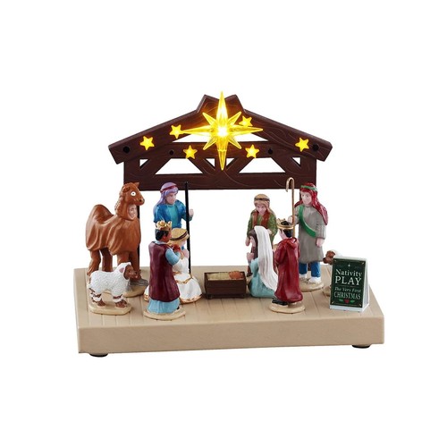 Lemax nativity play table - nativity,