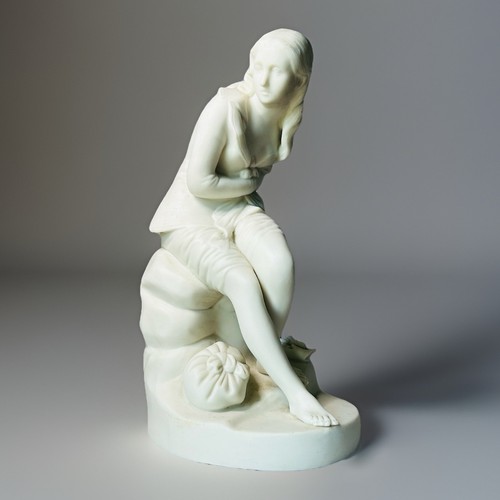 Antique 19th white parian - antique,