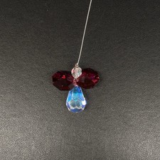 Ruby Red Crystal Angel Suncatcher Guardian Angel Ornament Gift July Birthstone