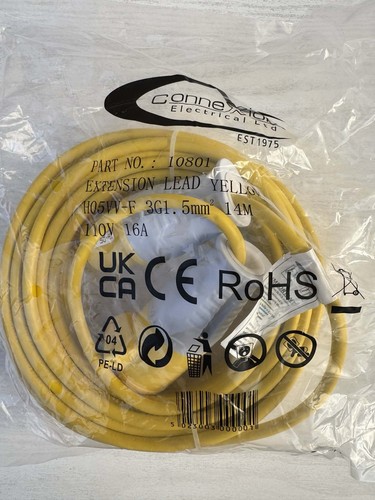 Extension lead yello h05vv - extension, h05vv-f