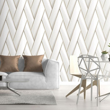 Off White Geometric Wallpaper
