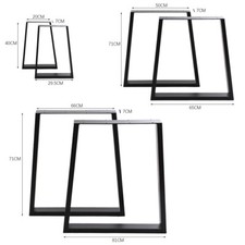 2x Industrial Metal Table Legs