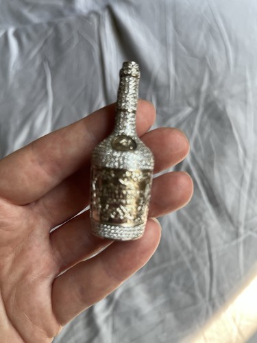 Large silver whisky - large, bottle