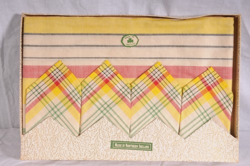 Vintage boxed irish linen - vintage,