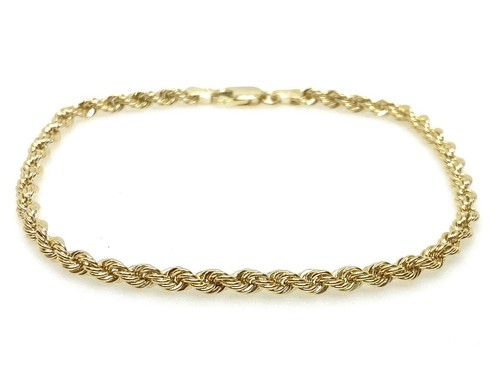 Gold rope bracelet 9ct - bracelet, yellow