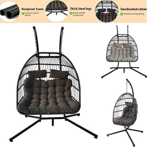 Double hanging egg - egg, chair