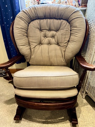 Oak rocking chair - rocking,