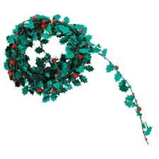  Holly Tinsel Wire Garland
