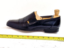 Bally made in Italy men Slip On shoes full Leather Black UK 8.5 EU 42.5