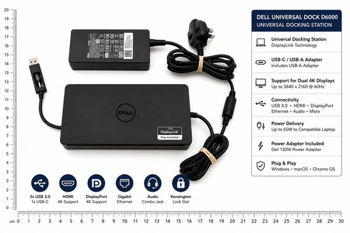 Dell d6000 universal - d6000, dock
