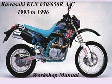 KAWASAKI KLX 650/650R 1993 to 1996 WORKSHOP MANUAL - PDF Files