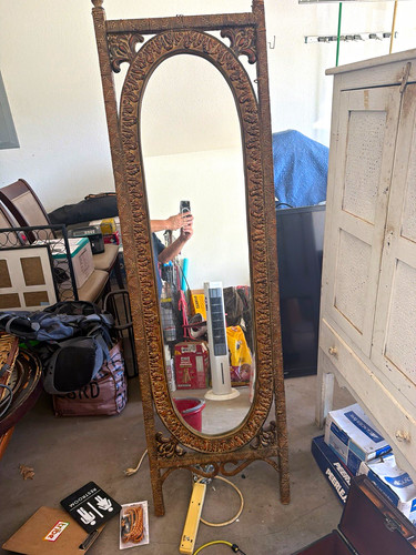 Ornate carved wood frame - carved,