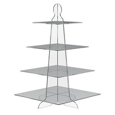 4 Tier Square Cup Cake Stand