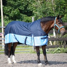 Lightweight Turnout Horse Rug 0g No Filling Half Neck Breathable 600D Horse Rugs