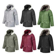 Army Parka Padded Jacket Military N3B Insulated Snorkel Hooded Warm Long Coat