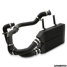 ALUMINIUM BLACK FRONT MOUNT INTERCOOLER KIT FOR SKODA FABIA 1.9 TDI PD VRS 03-07