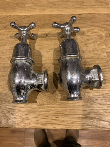 Antique crome brass bath - bath, taps