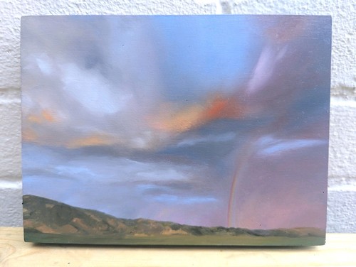 The skies opened up - opened, up'