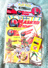 Vintage Masked Rider Play Pack 1996 Colouring Activity Book Crayons 90's Mask