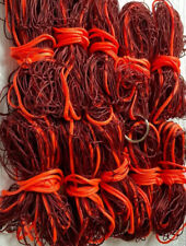 PACK OF 10 BROWN / NEON ORANGE