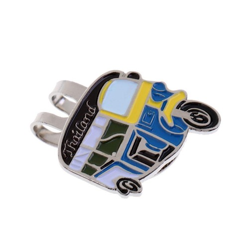 Pedicab pattern hat clip golf - pedicab,