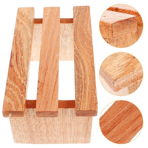 Multipurpose wooden footstool - wooden,