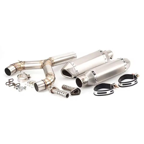 Silvery exhaust pipe - pipe, with