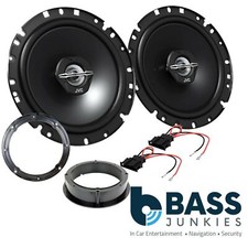 JVC 6.5" 17CM 600 Watt 2 Way Rear Door Speakers Kit Fits VW Passat B5 1996-2000