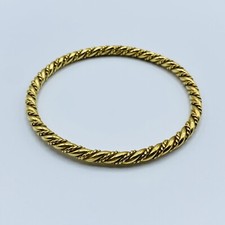 18ct Gold Slave Bangle - 7