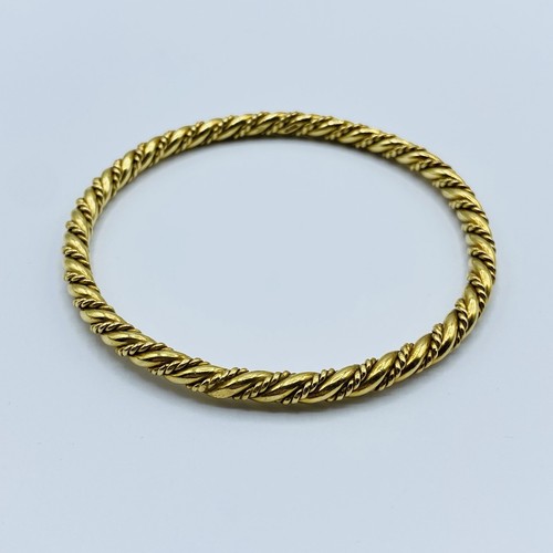 18ct gold slave bangle 7 - 18ct,