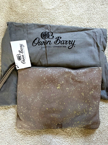Owen barry grey leather bag - leather,