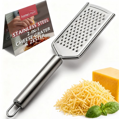 Hand held cheese grater - held,