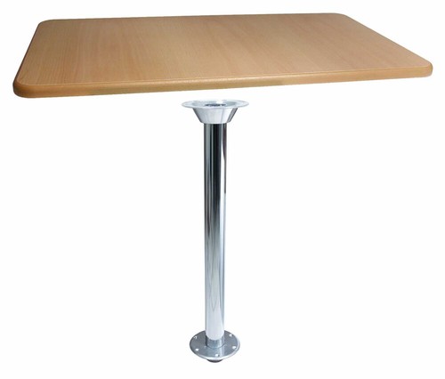 Wood table beige trim - wood,
