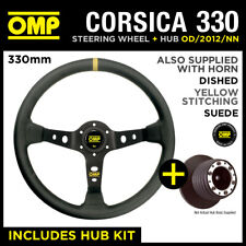 RENAULT CLIO 172 182 CUP 98-06 OMP CORSICA 330 SUEDE LEATHER STEERING WHEEL