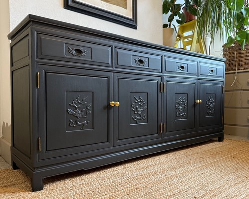 Refinished large solid wood - refinished,