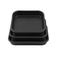 Plant Pot Saucer Square Plastic Dish Water Drip Tray Drain Flower Base 3.5L-18L