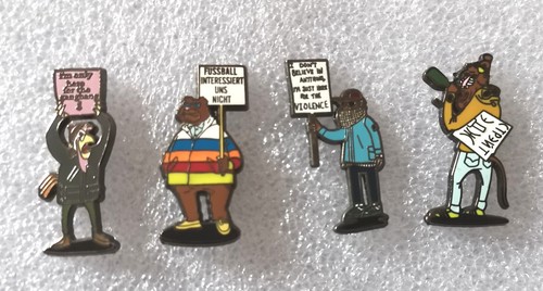 Banksy style pin - style, badges