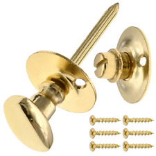 Thumb Turn Door Lock Bolt Bathroom Toilet Privacy Latch Coin Oval Twist Brass