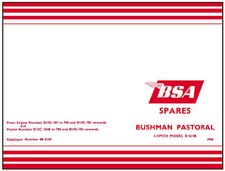 BSA Parts Manual D14 Bantam