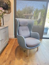 Fritz Hansen Blue & Grey RO Lounge Chairr