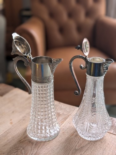 Vintage cut glass wine - vintage,