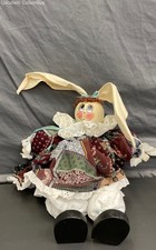 Vintage Wooden Hand Painted Bunny Doll