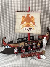 Playmobil 4276 Roman Ship Part Kit- Galley Warriors Inc Soldiers Shields Sail